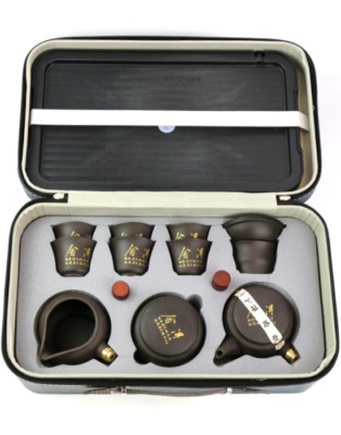 фото - Чайный сервиз дорожный Небесный Глаз, голубой, на 4 персоны (Копировать)