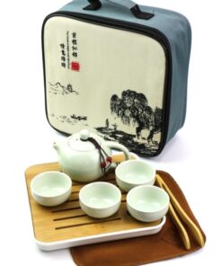 фото - Чайный сервиз Колотый Лед, набор посуды для Гунфу Ча, на 4 персоны, голубой (Копировать)