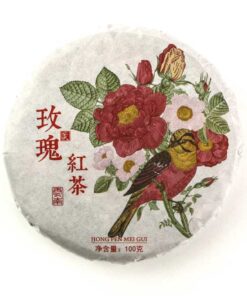 фото - Крупнолистовой черный чай Юннань с махровой красной розой 100г