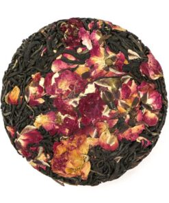 фото - Крупнолистовой черный чай Юннань с махровой красной розой 100г