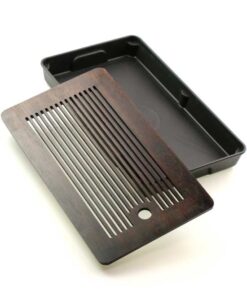 фото - Чабань 32х19х3 Поддон черный пластик верх бамбук.