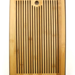 фото - Чабань 36х24х3 Поддон черный или белый верх бамбук. Доступен в двух цветах