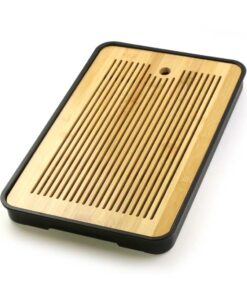 фото - Чабань 36х24х3 Поддон черный или белый верх бамбук. Доступен в двух цветах