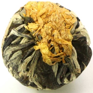 фото - связанній чай личи хризантем. 1шт. основа белій чай