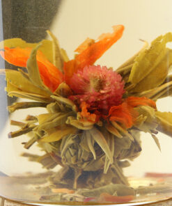 фото - Связанный чай Метис, белый чай с лилией и хризантемой, чайный шарик