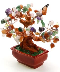 фото - Дерево счастья с камнями микс 5х17х16см