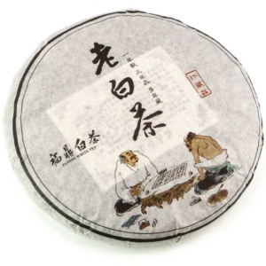 фото - Белый выдержанный чай Фудин блин 350г Производство 2008г