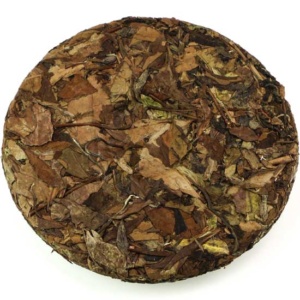 фото - Белый выдержанный чай Фудин блин 350г Производство 2008г