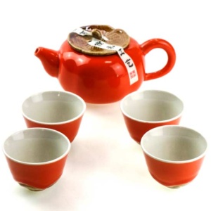 фото - сервиз хурма с чайником