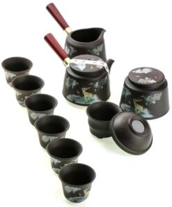 фото - Чайний дорожній сервіз в подарунковому кейсі, на 6 персон, Ісинська глина