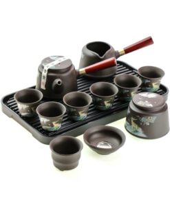 фото - Чайний дорожній сервіз в подарунковому кейсі, на 6 персон, Ісинська глина