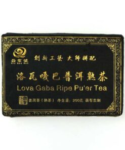 фото - Чай пуер, купаж Шу пуер ГАБА та Шу пуер Lova, 2023 року, плитка 200 г