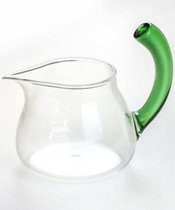 фото - Чахай Стеклянный для чайной церемонии, с зелегой ручкой, 400 мл