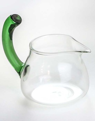 фото - Чахай Стеклянный для чайной церемонии, с зелегой ручкой, 400 мл