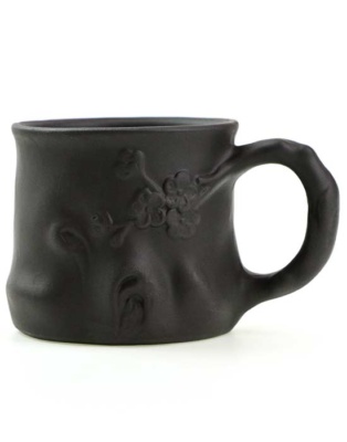 фото - Чашка глина, кружка для чаю, чорна, 180 мл