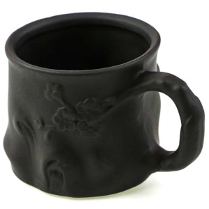 фото - Чашка глина, кружка для чаю, чорна, 180 мл