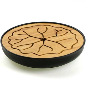 фото - чАБАНЬ КРУГЛИЙ  25.5х4.5 Бамбук, пластик