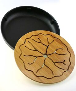 фото - чАБАНЬ КРУГЛИЙ 25.5х4.5 Бамбук, пластик