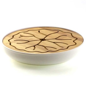 фото - чАБАНЬ КРУГЛИЙ  25.5х4.5 Бамбук, пластик