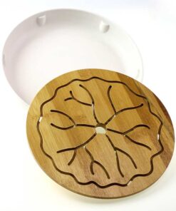 фото - чАБАНЬ КРУГЛИЙ 25.5х4.5 Бамбук, пластик