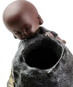 фото - ЧАЙНИЦЯ МОНАХ ФУКУРО КАНСЮ ЧОРНА 13.5х9х10см