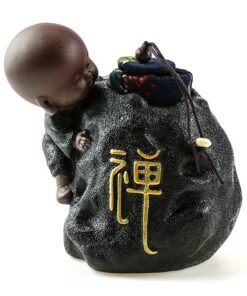 фото - ЧАЙНИЦЯ МОНАХ ФУКУРО КАНСЮ ЧОРНА 13.5х9х10см