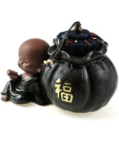 фото - ЧАЙНИЦЯ МОНАХ ФУКУРО КАНСЮ ЧОРНА 13.5х9х10см