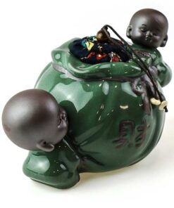 фото - ЧАЙНИЦЯ МОНАХ ФУКУРО КАНСЮ ЧОРНА 13.5х9х10см