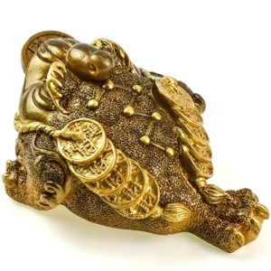 фото - ЧАЙНА ІГРАШКА ЖАБА БАГАТСТВА  МАЛА меняет цвет 11х8х6.5