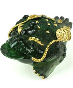 фото - ЧАЙНА ІГРАШКА ЖАБА БАГАТСТВА ЧЕРВОНА ВЕЛИКА 15х10х7.5 см