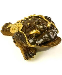 фото - ЧАЙНА ІГРАШКА ЖАБА БАГАТСТВА ЧЕРВОНА ВЕЛИКА 15х10х7.5 см