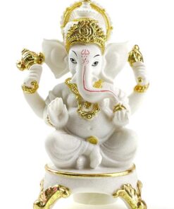 фото - Ганеш белый полистоун 1.5х8х17 см