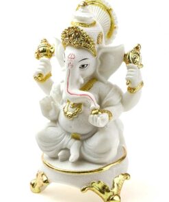 фото - Ганеш белый полистоун 1.5х8х17 см