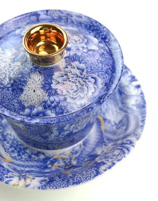 фото - Гайвань 140 – 150 мл с леветирующей крішкой фарфор фото - Гайвань 140 – 150 мл с леветирующей крішкой фарфор