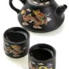 фото - Чайник Си Ши + 2 пиалі глина проявляется рисунок