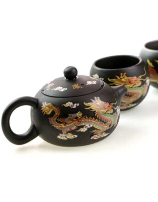 фото - Чайник Си Ши + 2 пиалі глина проявляется рисунок фото - Чайник Си Ши + 2 пиалі глина проявляется рисунок