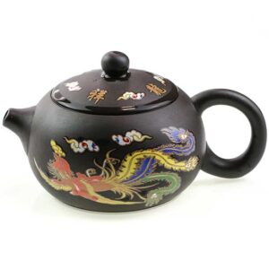 фото - Чайник Си Ши + 2 пиалі глина проявляется рисунок
