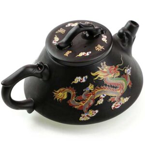 фото - Чайник Си Ши + 2 пиалі глина проявляется рисунок