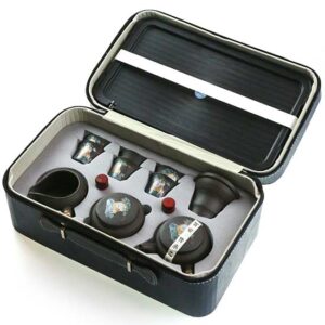 фото - Дорожній чайний набір у подарунковому кейсі, на 6 персон, глина Ісін тигр