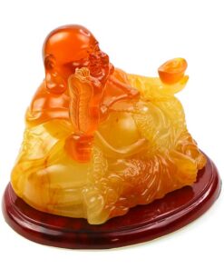 фото - будда под янтарь вісота 13 см х 11см х 7 см