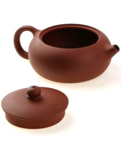 фото - чайник си ши плоский исинская глина 220 мл водяной замок, печати мастера