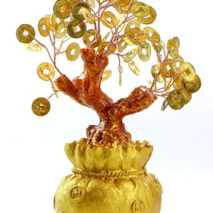 фото - Дерево Счастья с камнями Горный хрусталь