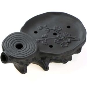 фото - Чабань Гілка сакури коричнева глина, чорна глина