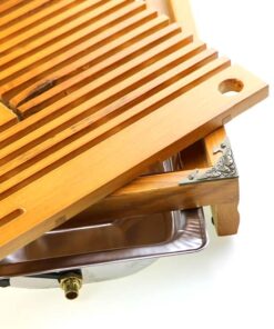 фото - чабань 43х28х5 металический поддон, бамбук