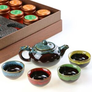 фото - Подарунковий набір з чаєм та сервізом