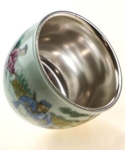 фото - пиала 100 мл фарфор + серебро