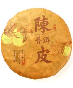 фото - шу с корочками мандарина 100г сырье 2019 прессовка 2023