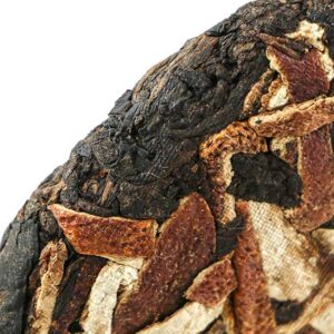 фото - шу с корочками мандарина 100г сырье 2019 прессовка 2023