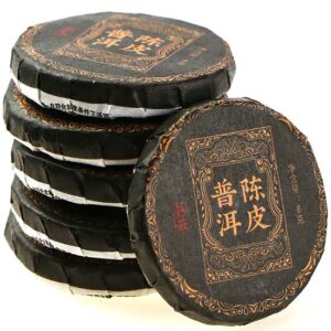 фото - шу пуєр c мандарином мини блинчик 8г