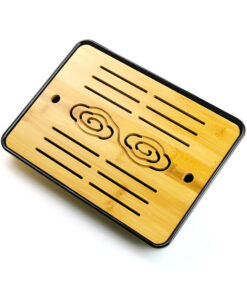 фото - Чабань Облака, прямоугольный китайский чайный столик, бамбук с пластиковым поддоном, 32х23х4 см